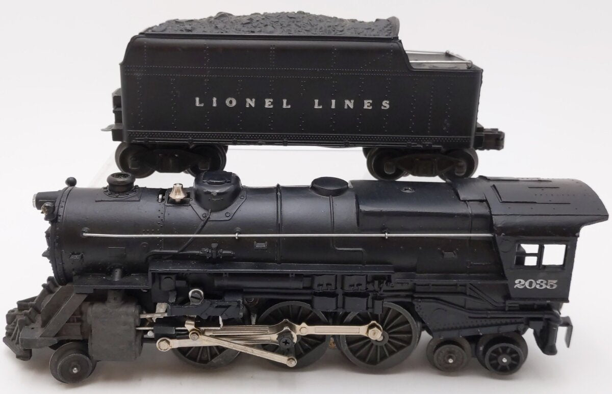 Lionel 2035 Vintage O 2-6-4 Diecast Steam Loco And Tender #2466WX -Repainted