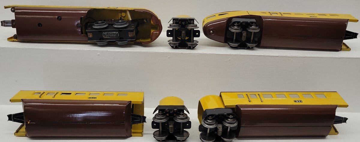 Lionel 636W Vintage O Prewar Union Pacific Streamliner Set (Set of 4)