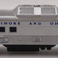 Lionel 404 Vintage O Baltimore & Ohio RDC Budd Baggage & Mail Car VG