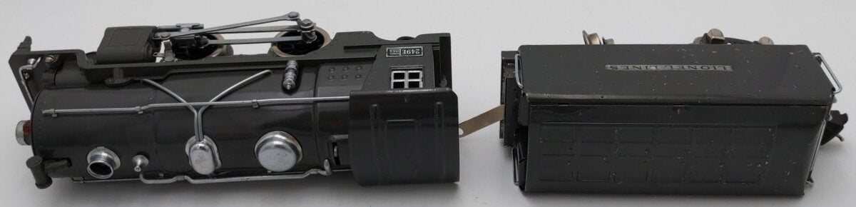Lionel 249E Vintage O Prewar Gunmetal Tinplate 2-4-2 Steam Locomotive