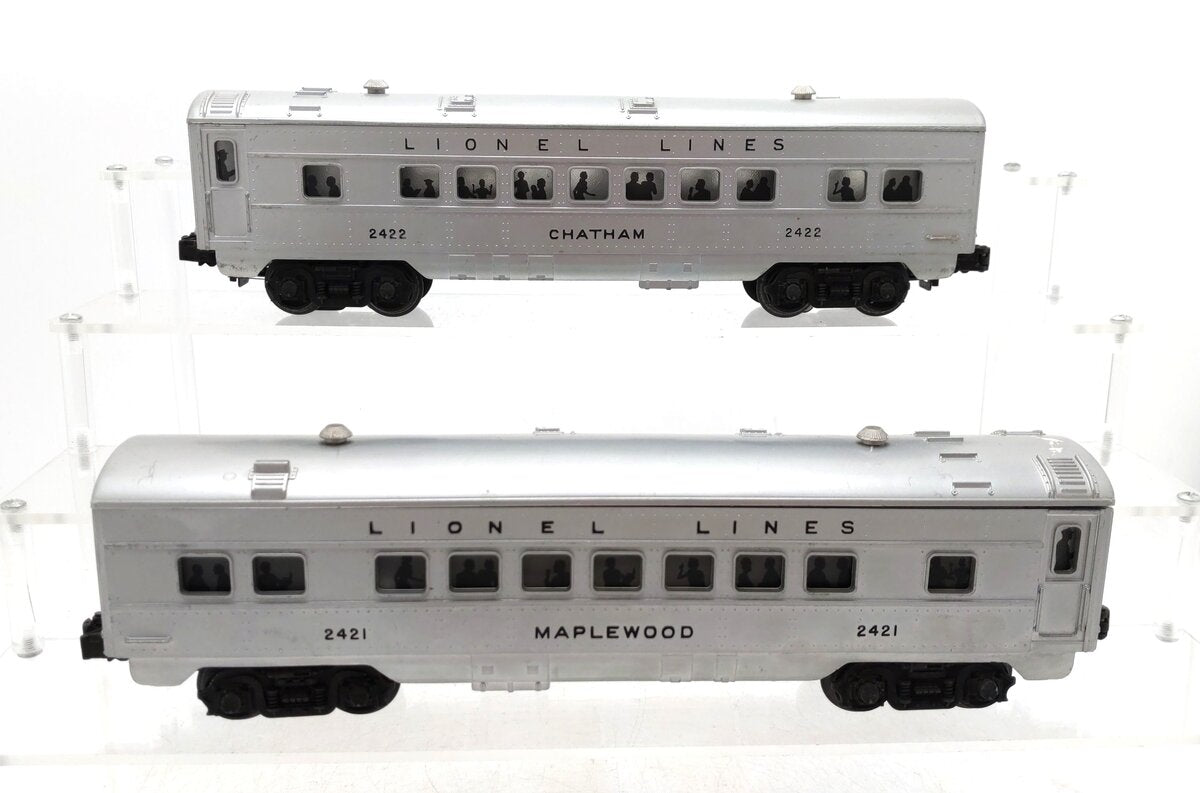 Lionel Vintage O Lionel Lines Passenger Cars: 2421, 2422 [2] VG