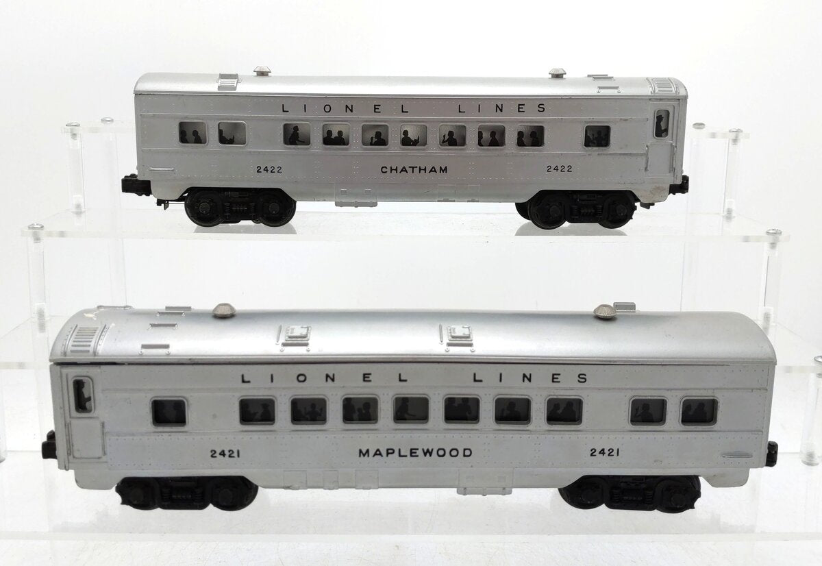 Lionel Vintage O Lionel Lines Passenger Cars: 2421, 2422 [2] VG