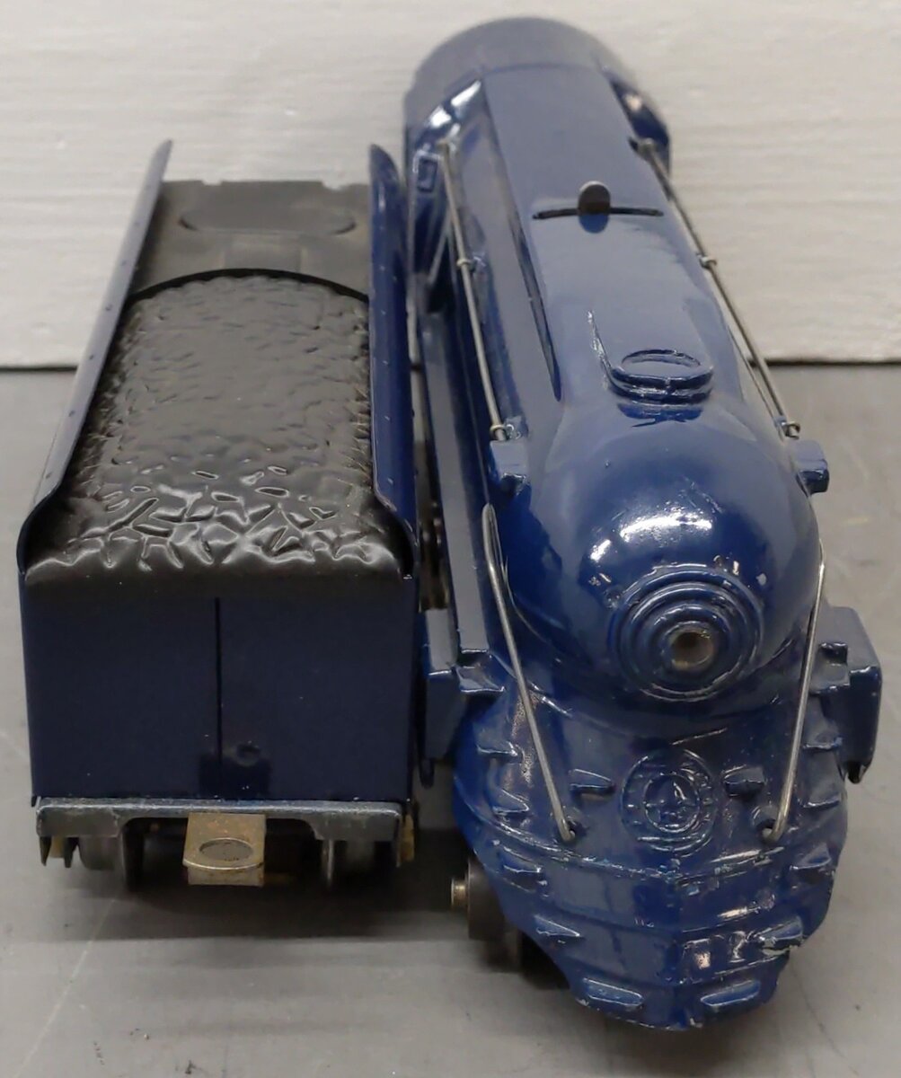 American Flyer 556 Vintage O Gauge Royal Blue 4-6-2 Steam Locomotive & Tender VG