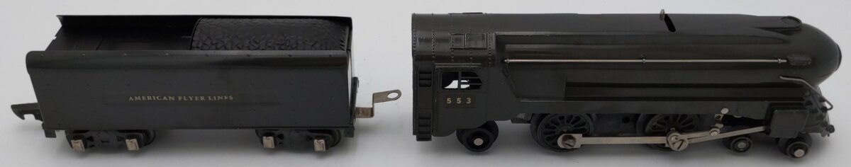 American Flyer 553 Vintage O 4-4-2 Gauge Prewar Steam Locomotive and Tender