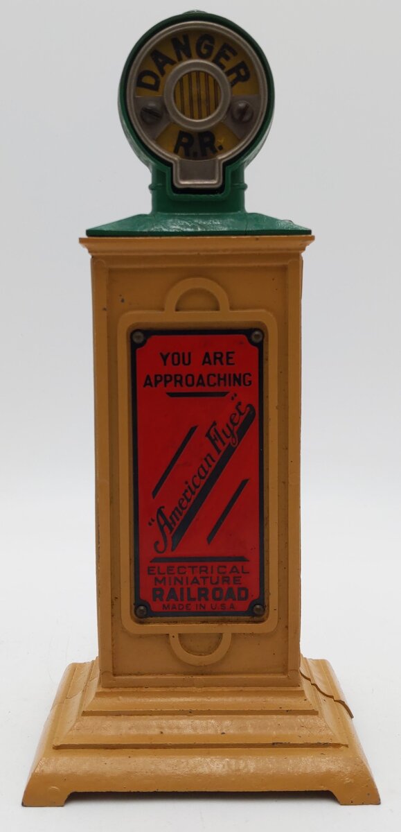 American Flyer 4230 Vintage Standard Gauge Danger Crossing Signal VG