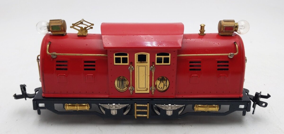 Lionel 254 Vintage O Prewar Red Electric Locomotive VG