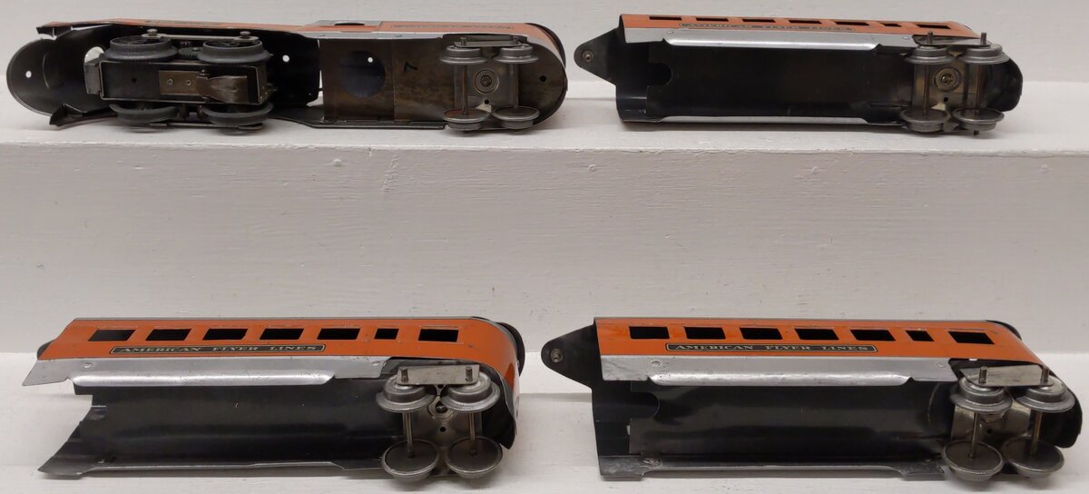 American Flyer Vintage O Prewar 4-Car Minnehaha Streamline Set (Set of 4)