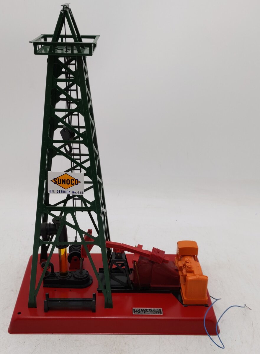 Lionel 455 Vintage O Operating Oil Derrick and Pumper VG