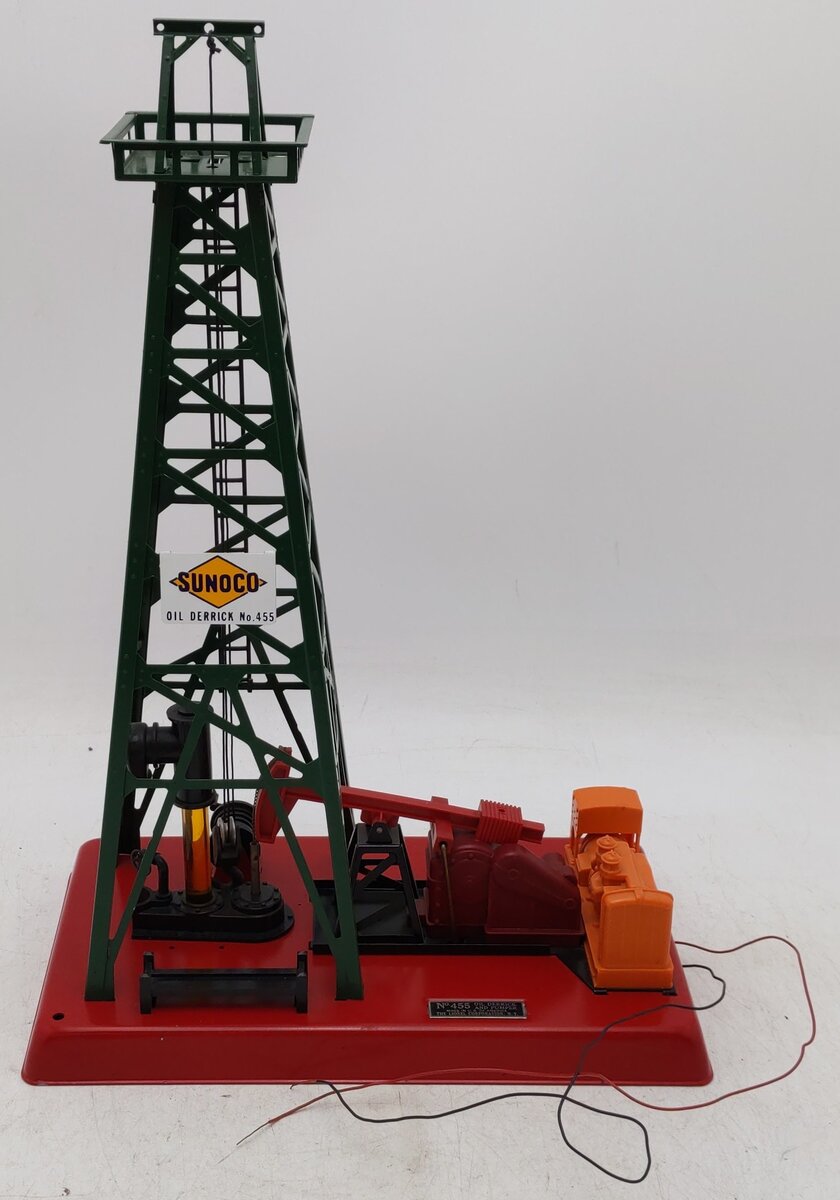 Lionel 455 Vintage O Operating Oil Derrick and Pumper VG
