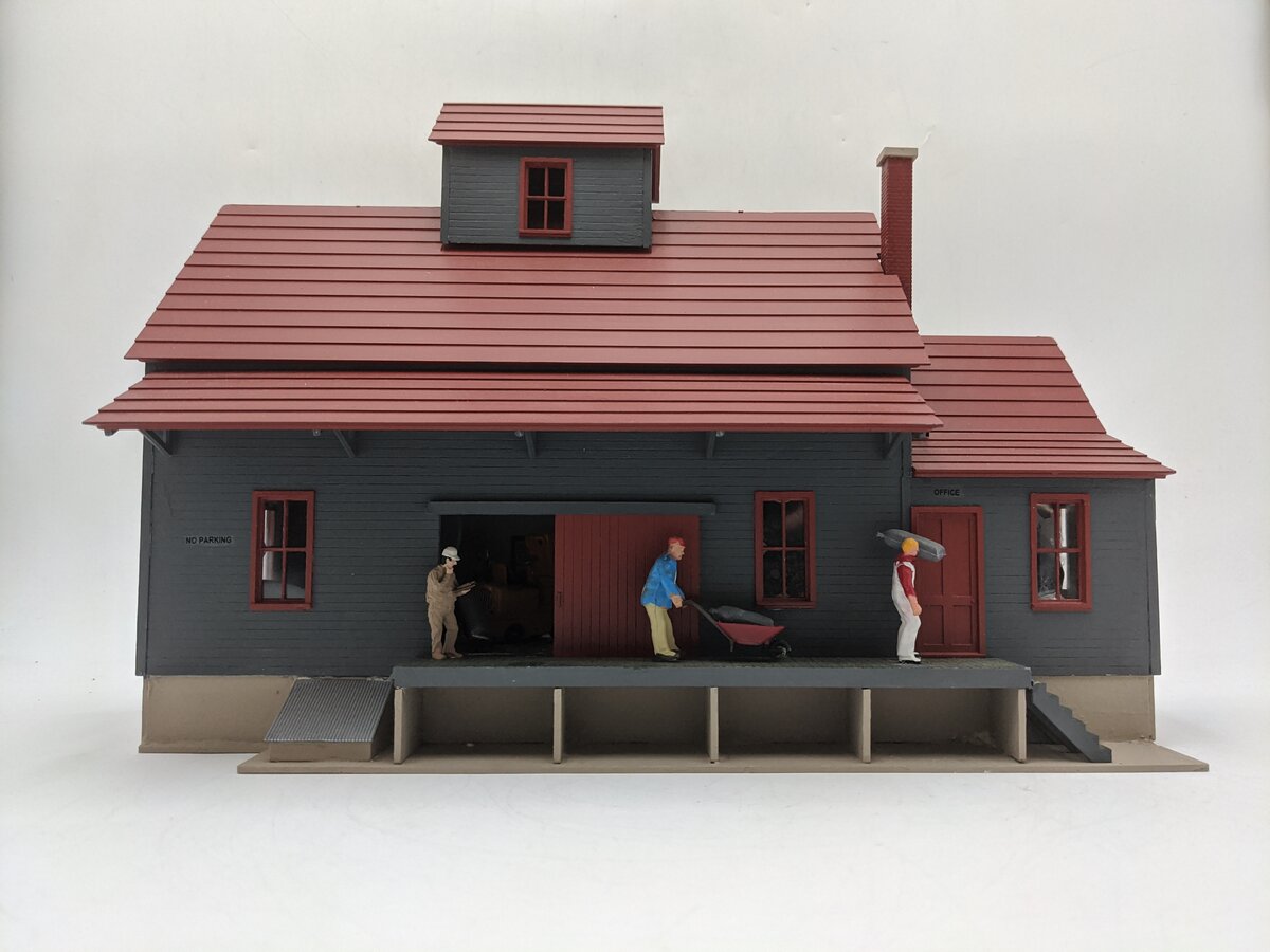 O Scale Sur-Sweet Feeds Farmer Co-Op Lighted Building-Custom