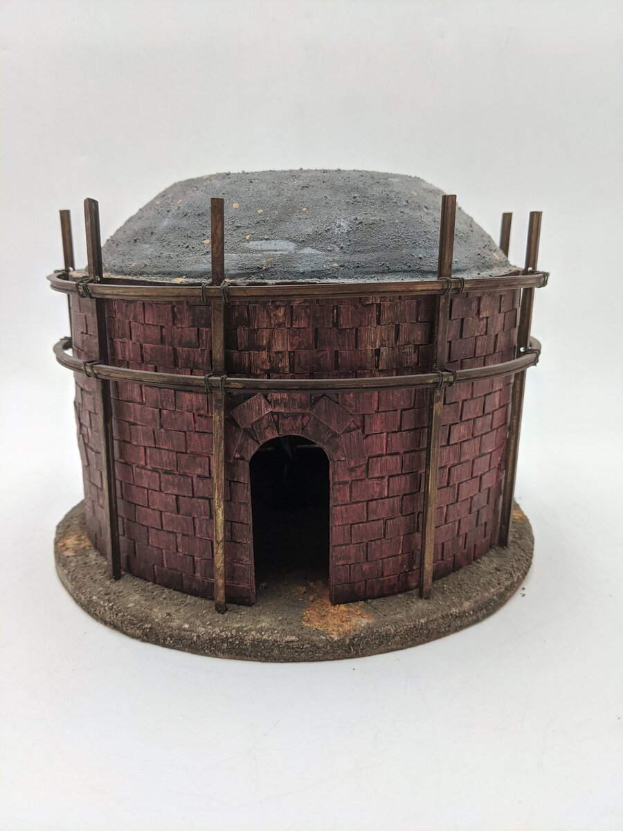 O Scale Lighted Red Brick Kiln- Custom
