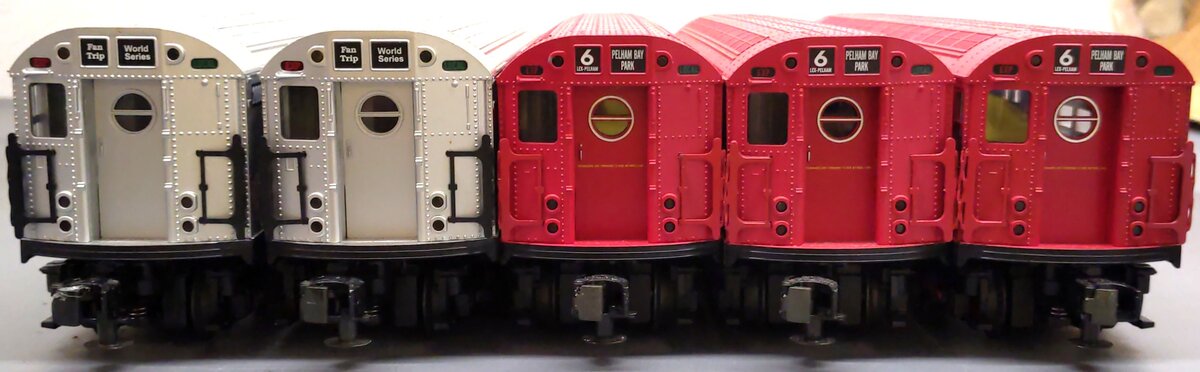 MTH 30-4122-1 Yankees RailKing Subway O Gauge Passenger Train Set w/PS2 EX/Box