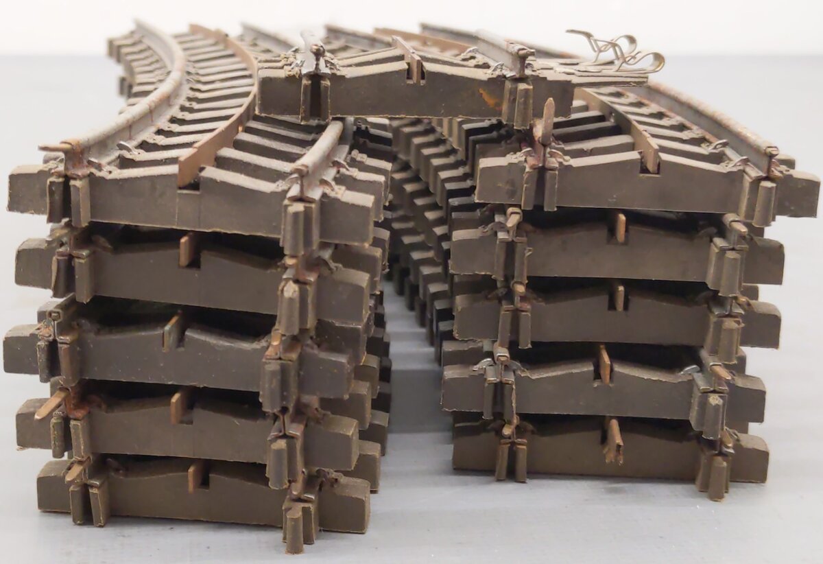 Lionel 49 Vintage O "Super O" Insulated Curved Track (10)