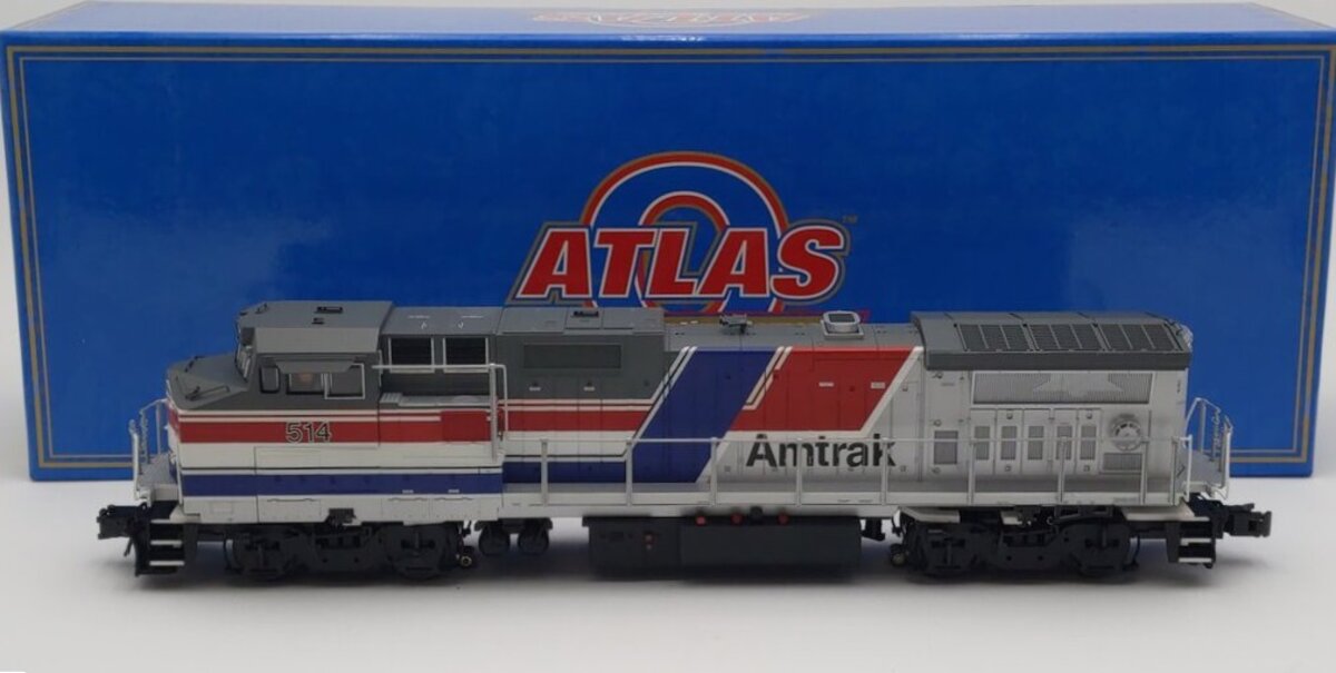 Atlas 6861-4 O Amtrak Dash 8-32BHW Diesel Locomotive w/TMCC #514 - 3-Rail LN/Box