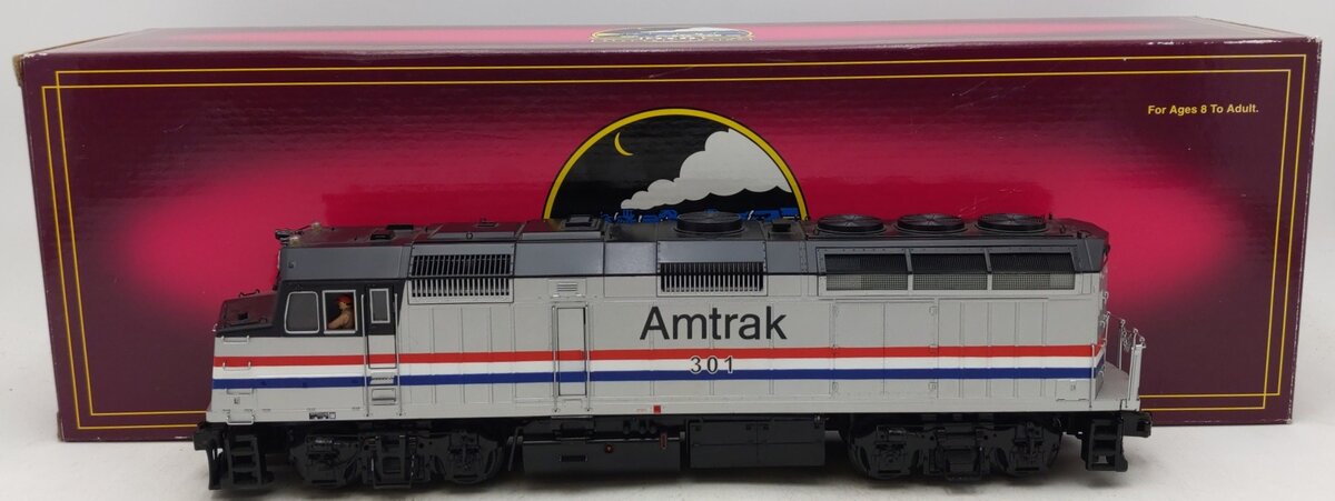 MTH 20-2713-1 Amtrak F40PH Diesel Engine With Proto-Sound 2.0 #299 EX/Box