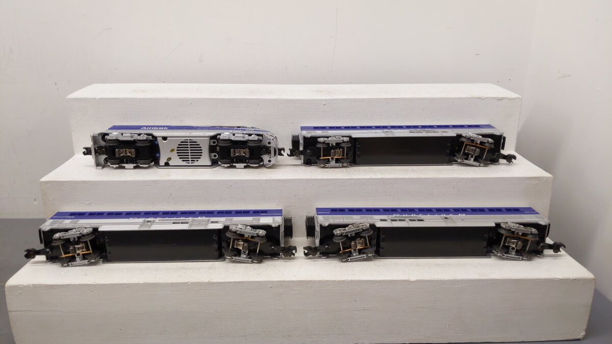 MTH 30-4198-1 Amtrak RailKing F59 Superliner O Gauge Diesel Train Set w/PS2 EX/Box