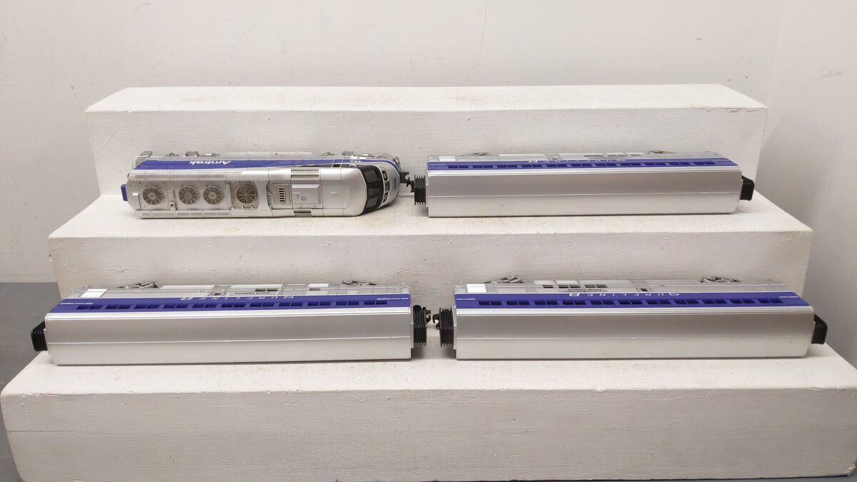MTH 30-4198-1 Amtrak RailKing F59 Superliner O Gauge Diesel Train Set w/PS2 EX/Box