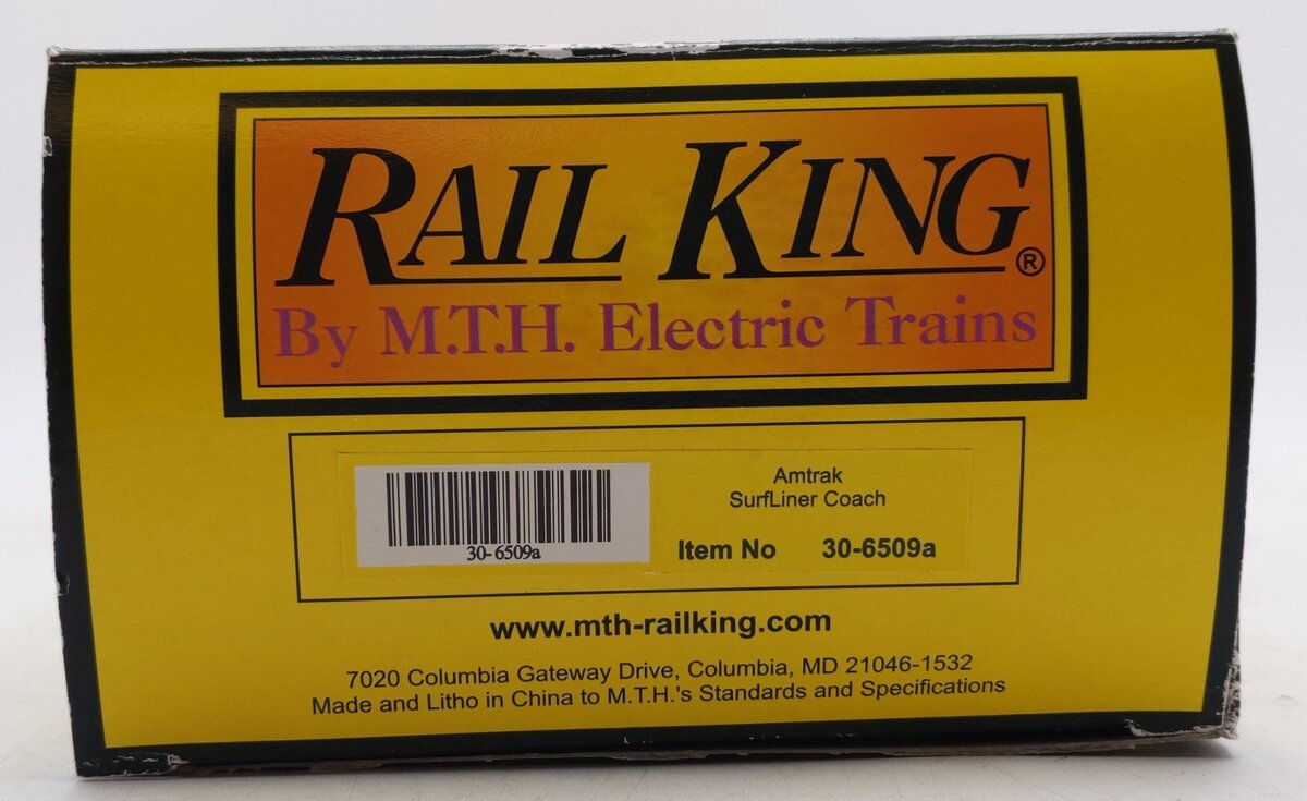 MTH 30-6509a O Gauge Amtrak California Superliner Lounge Car EX/Box