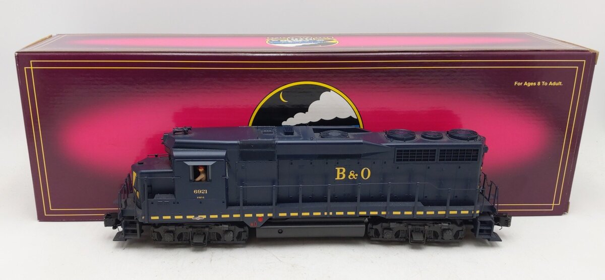 MTH 20-2909-3 O Gauge Baltimore & Ohio GP-30 Diesel Engine (Non-Powered) #6921 EX/Box