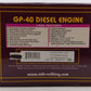 MTH 20-2374-1 O Gauge Weathered Chessie GP-40 Powered Diesel Engine w/PS2 #4257/Box