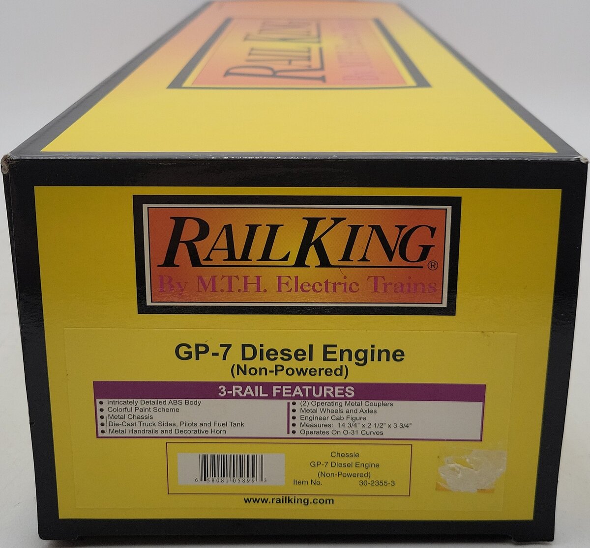 MTH 30-2355-3 Chessie GP-7 Non-Powered Diesel Engine #5606  LN/Box