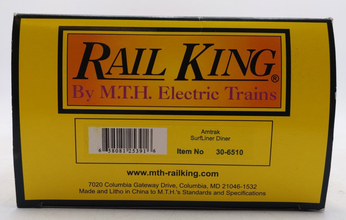 MTH 30-6510 O Gauge Amtrak SuperLiner Business Class Diner Car EX/Box