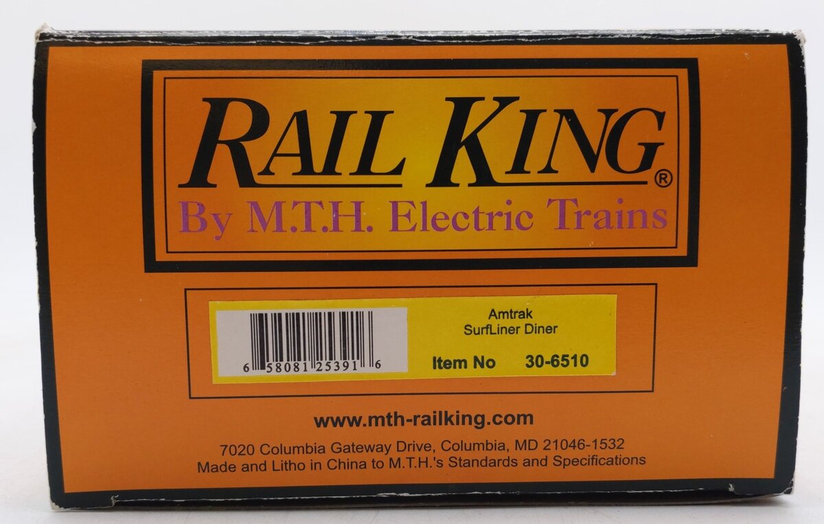 MTH 30-6510 O Gauge Amtrak SuperLiner Business Class Diner Car EX/Box