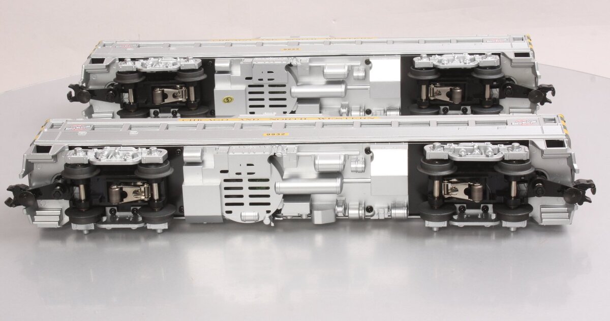 MTH 30-2390-3 Chicago & North Western RDC Budd Car Add-On Set #9934/9932 LN/Box