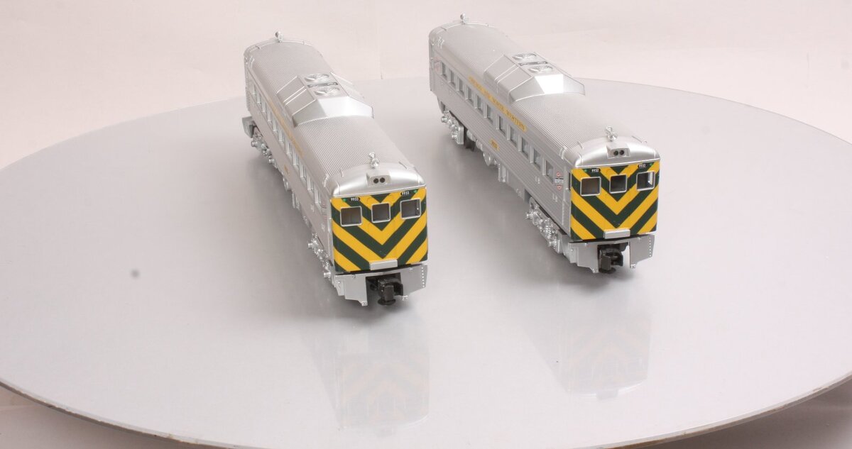 MTH 30-2390-3 Chicago & North Western RDC Budd Car Add-On Set #9934/9932 LN/Box