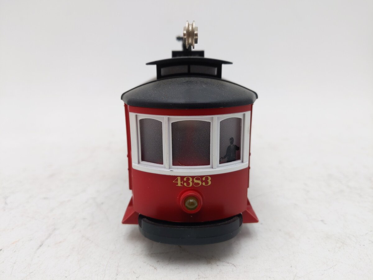 MTH 30-2557 O Gauge Pittsburgh Bump-N-Go Trolley #4383 EX/Box