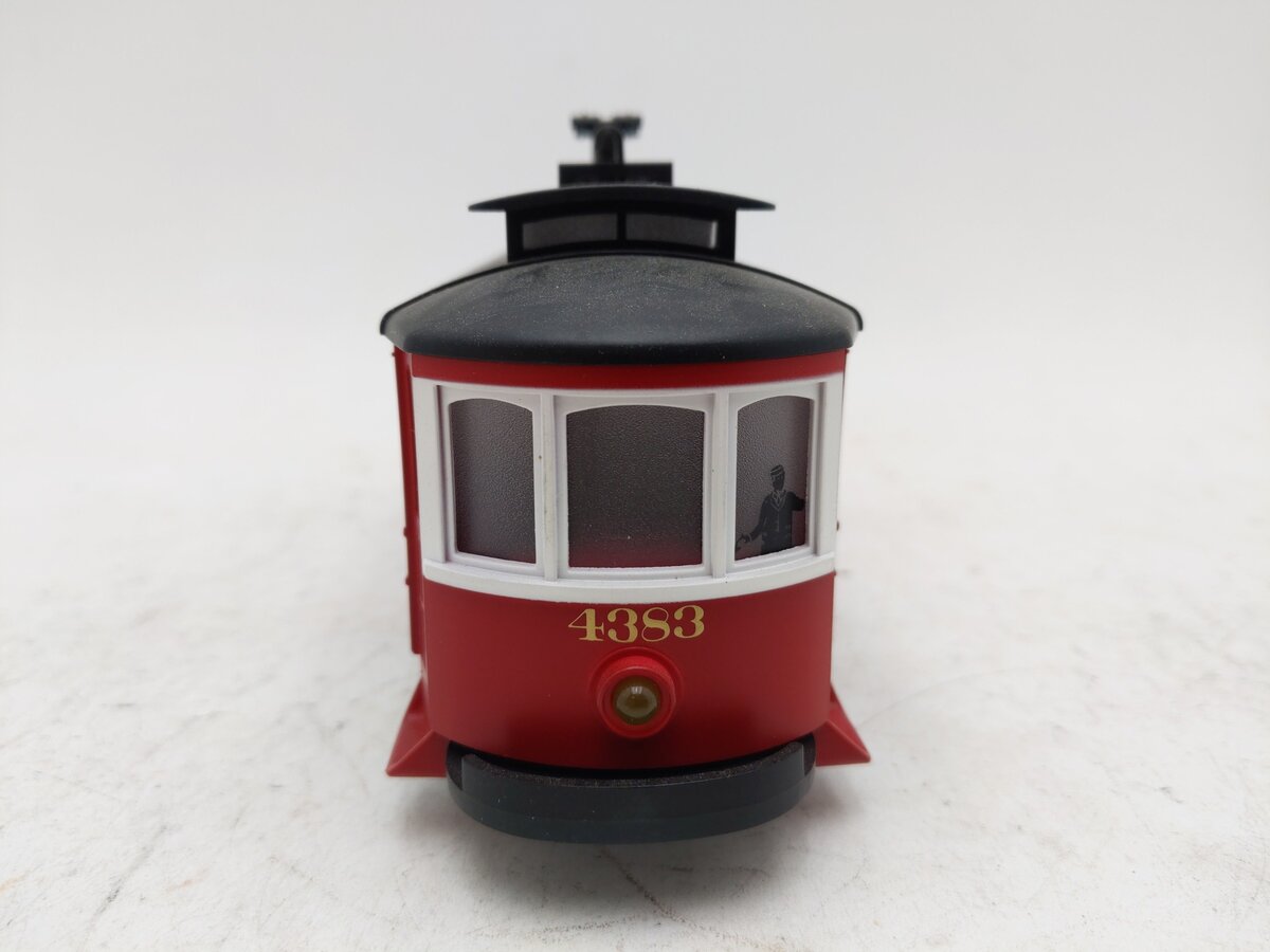 MTH 30-2557 O Gauge Pittsburgh Bump-N-Go Trolley #4383 EX/Box
