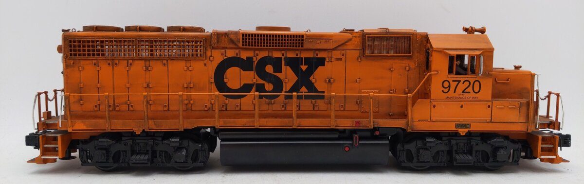MTH 20-2519-3 Custom Weathered CSX GP-40 Non-Powered Diesel Engine #9720/Box