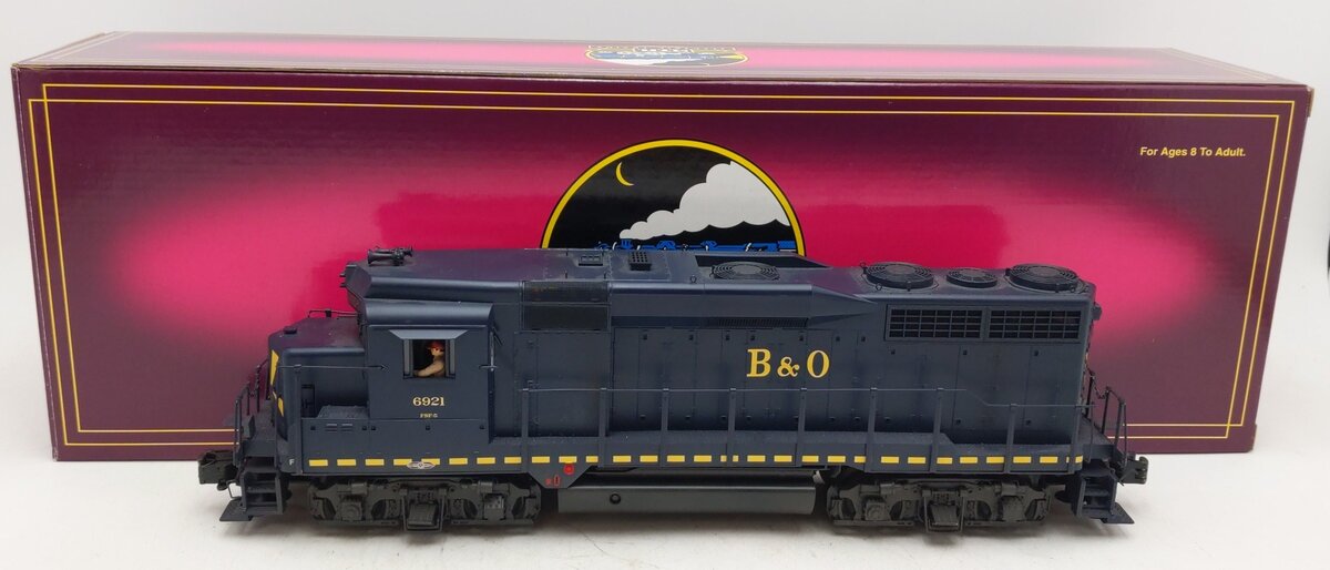 MTH 20-2609-3 O Gauge Baltimore & Ohio GP-30 Diesel Engine (Non-Powered) #6921 EX/Box