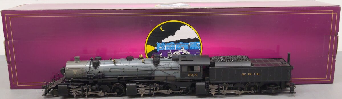 MTH 20-3360-1E O Erie 2-8-8-8-2 Steam Engine & Tender w/PS2 #5016 EX/Box
