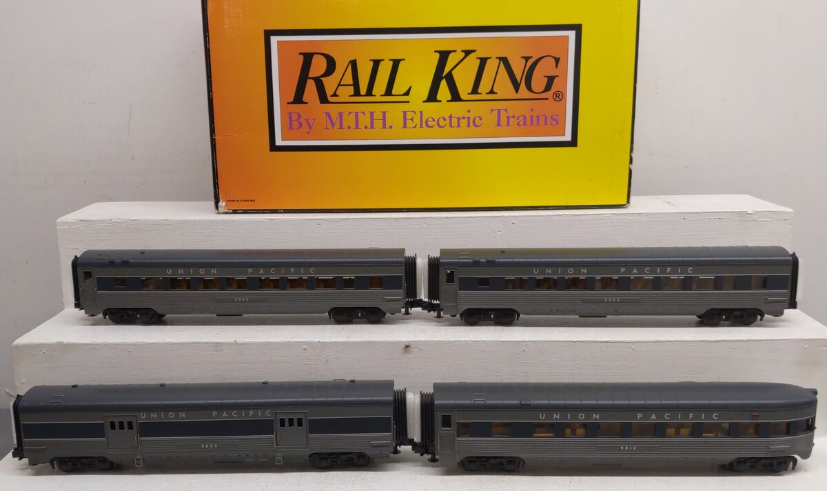 MTH 30-1514P O Union Pacific 4-Car 60' Streamlined Passenger Set LN/Box