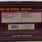 MTH 20-2371-3 New York Central GP-40 Non-Powered Diesel Engine #3030 EX/Box