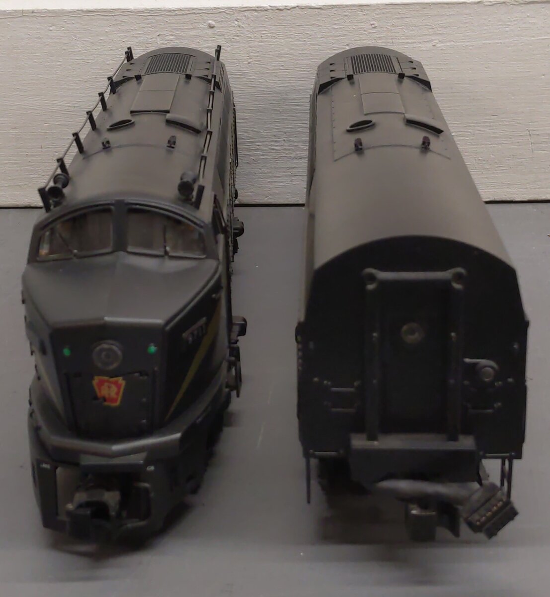 MTH 20-2293-1 O Gauge Pennsylvania Sharknose AB Diesel Engine Set w/PS2 #9711B LN/Box