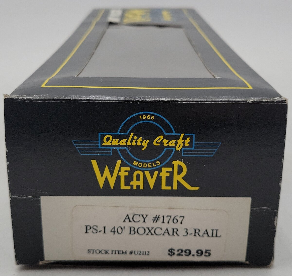 Weaver U2112 O Gauge Akron Canton & Youngstown Box Car #1767 (3 Rail)-Weathered/Box