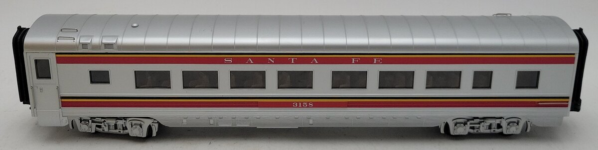 MTH 30-6706 O Gauge Santa Fe 60' Streamlined ABS Coach Car #3158 EX/Box