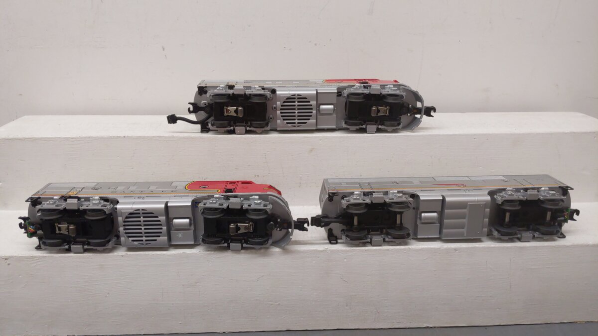 MTH 30-2701-1E O Scale Santa Fe War Bonnet Set F3 ABA PS2 EX