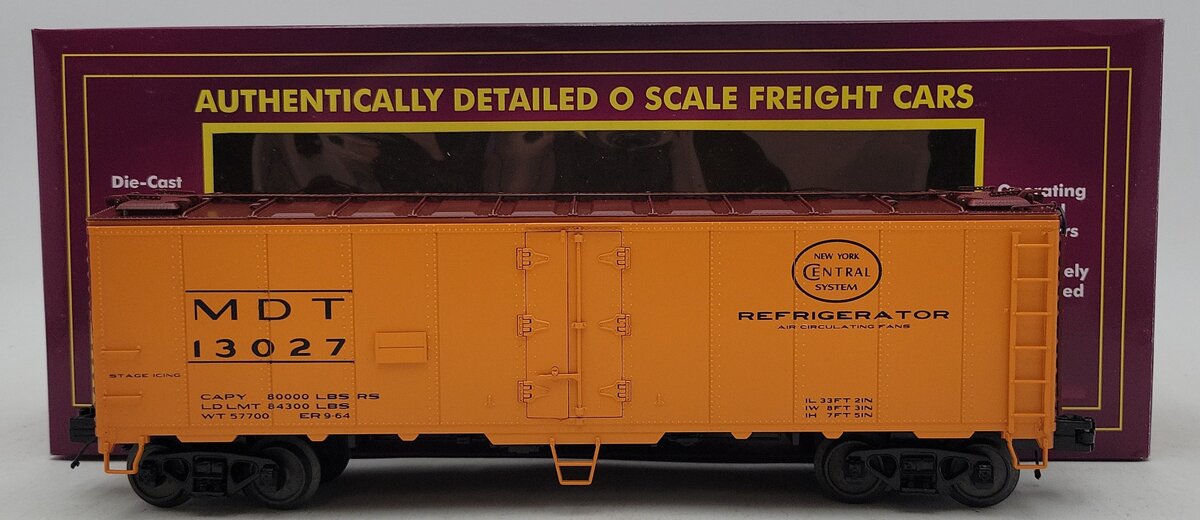 MTH 20-94256 O NYC 40' Steel Reefer Car #13027 LN/Box