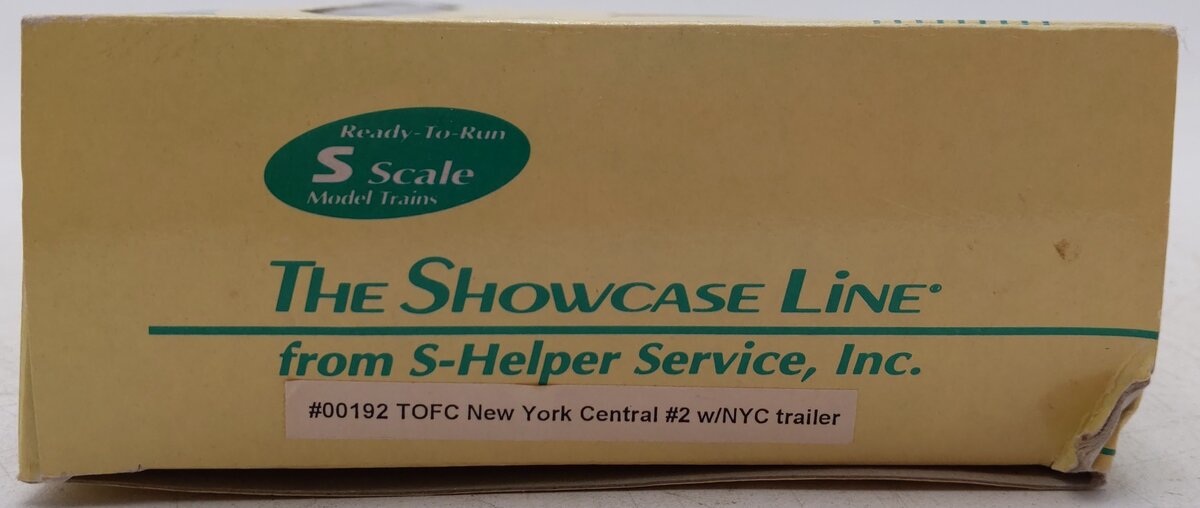 S-Helper Service 00192 S Scale NYC Flat Car w NYC Trailer (Hi-Rail) EX/Box