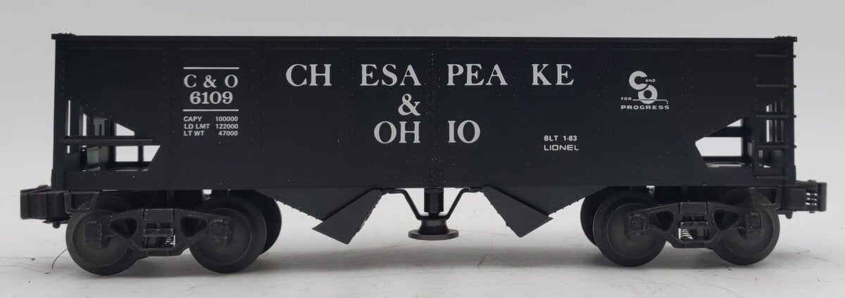 Lionel 6-6109 O Gauge Chesapeake and Ohio Operating Hopper #6109 NIB