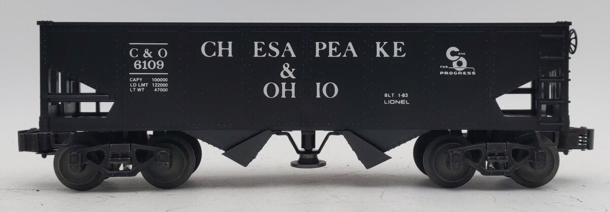Lionel 6-6109 O Gauge Chesapeake and Ohio Operating Hopper #6109 NIB