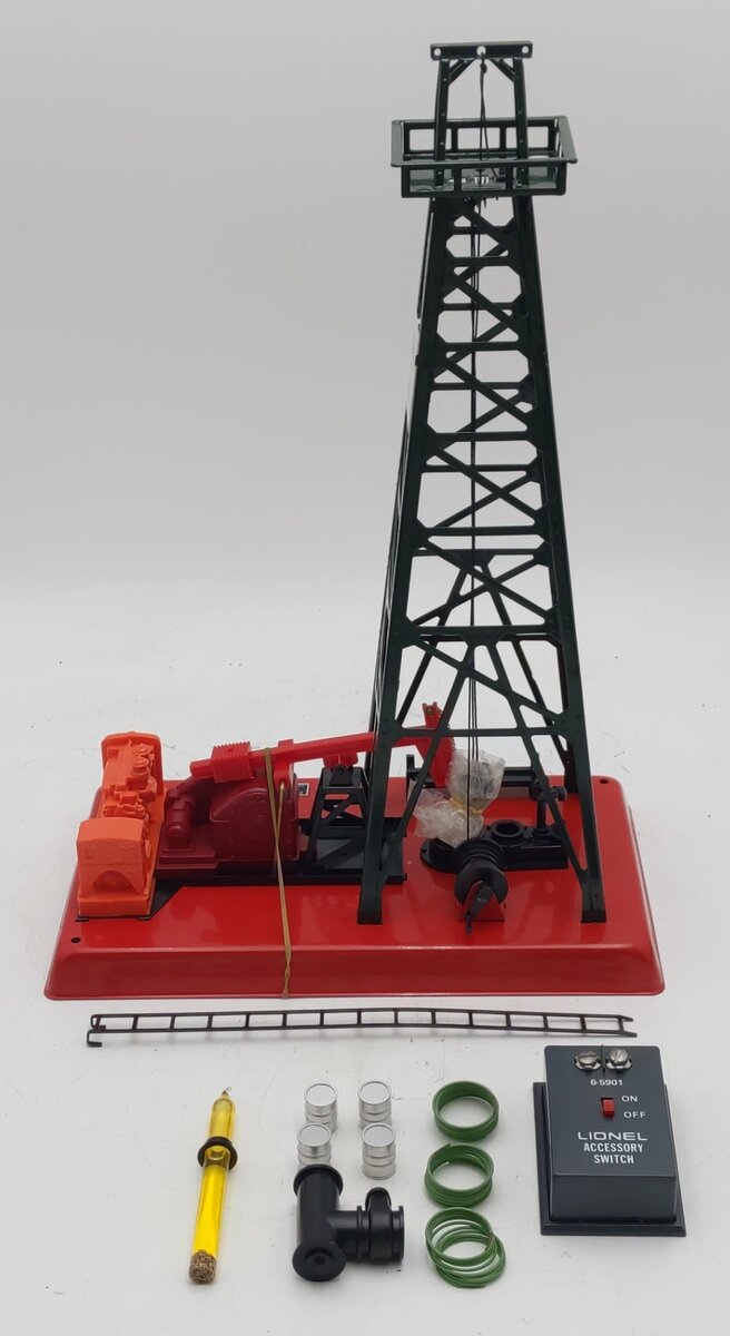 Lionel 6-2305 O Gauge Getty Operating Oil Derrick And Pump LN/Box