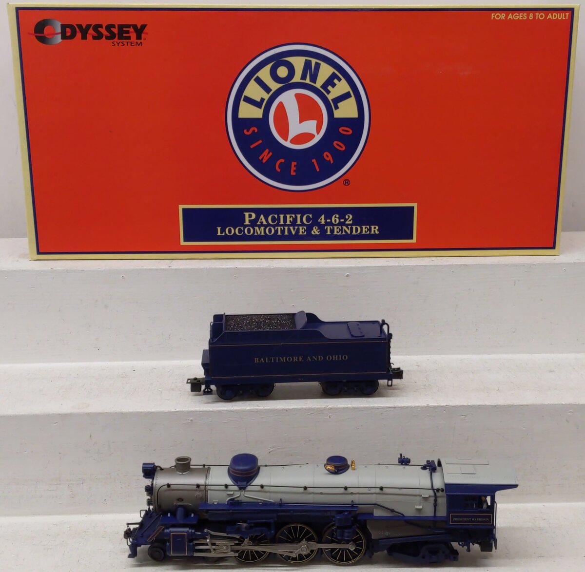 Lionel 6-28066 O Baltimore & Ohio 4-6-2 President Harrison Steam Locomotive EX/Box