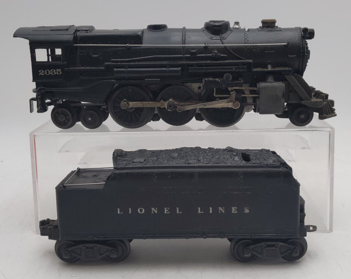 Lionel 2035 Vintage O 2-6-4 Diecast Postwar Steam Locomotive w/ 6466WX Tender EX/Box