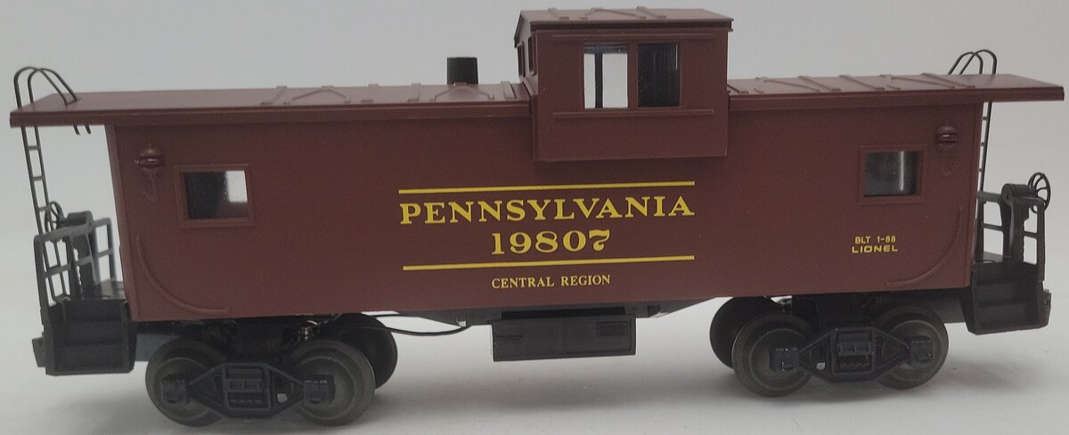 Lionel 6-19807 O Gauge Pennsylvania Extended Vision Smoking Caboose #19807 EX/Box