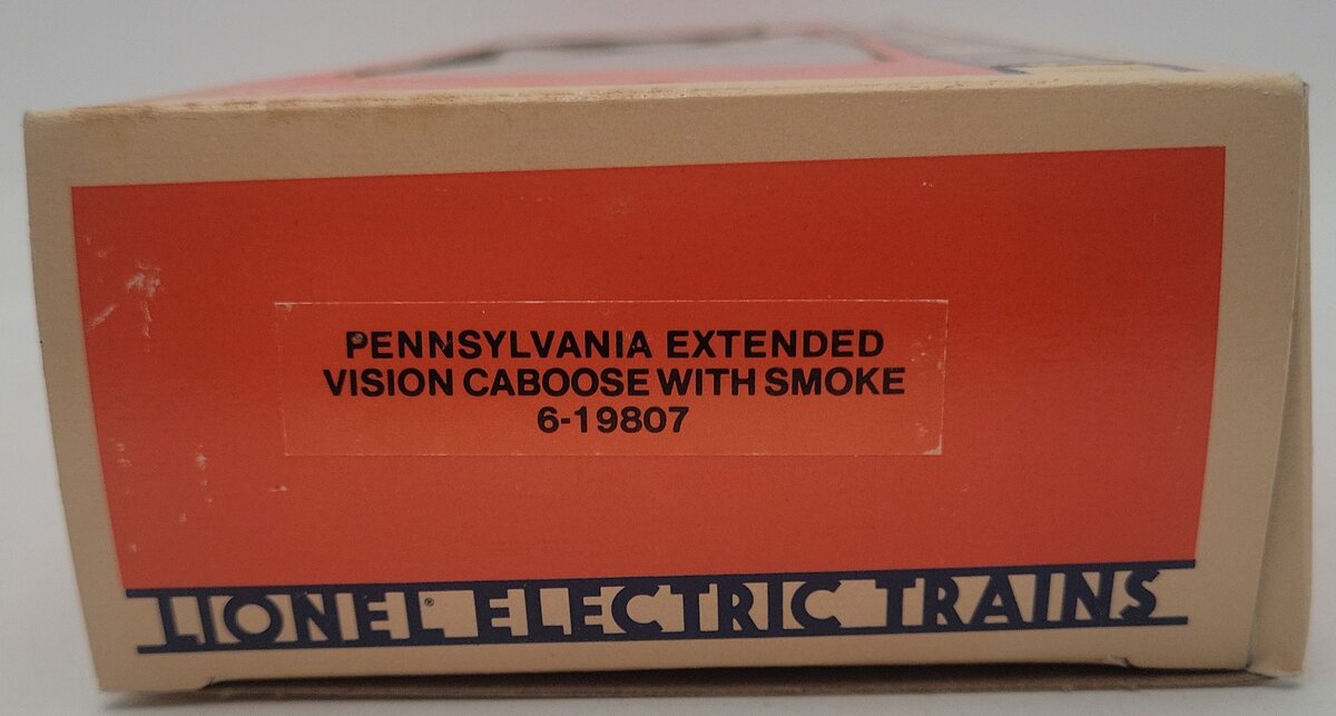 Lionel 6-19807 O Gauge Pennsylvania Extended Vision Smoking Caboose #19807 EX/Box