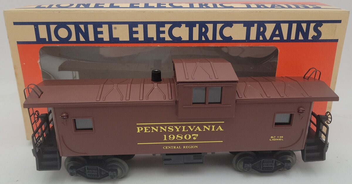 Lionel 6-19807 O Gauge Pennsylvania Extended Vision Smoking Caboose #19807 EX/Box